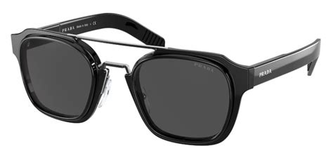 prada pr 07ws 04l420|Prada PR 07WS Men's Sunglasses Black/White/Grey/Blue 50.